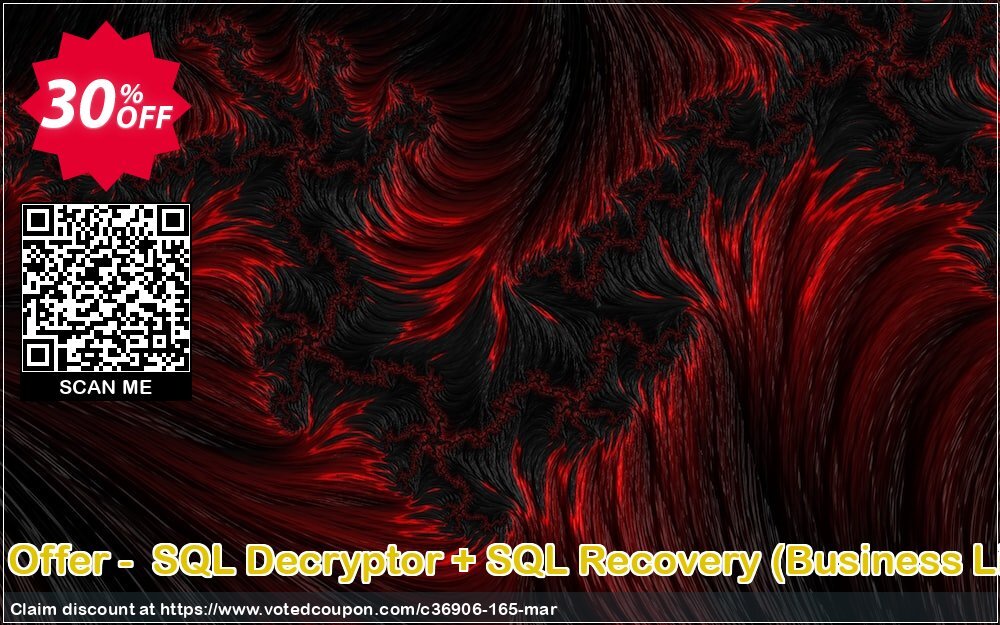 Bundle Offer -  SQL Decryptor + SQL Recovery, Business Plan  Coupon, discount SysTools coupon 36906. Promotion: 