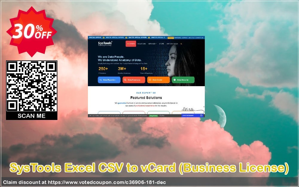 SysTools Excel CSV to vCard, Business Plan  Coupon, discount SysTools coupon 36906. Promotion: 