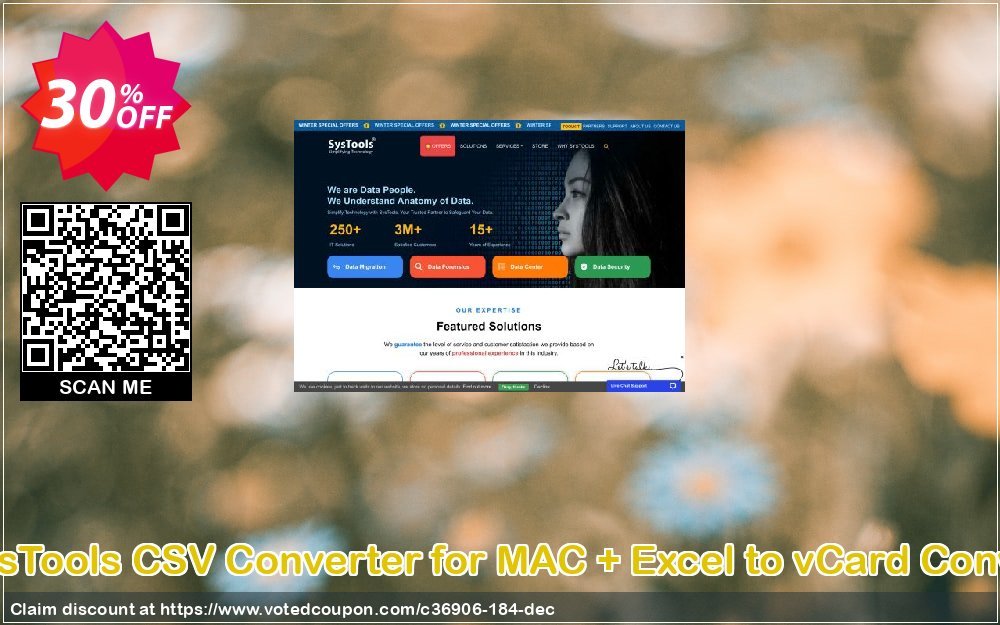 Bundle Offer - SysTools CSV Converter for MAC + Excel to vCard Converter, Business  Coupon Code Apr 2024, 30% OFF - VotedCoupon