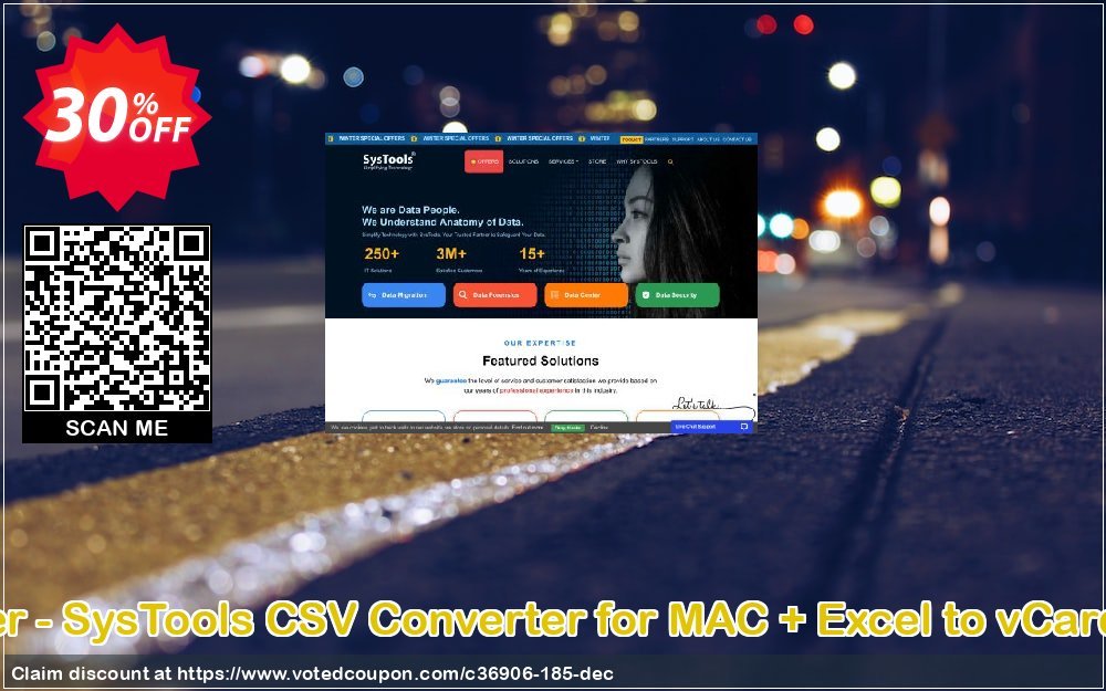 Bundle Offer - SysTools CSV Converter for MAC + Excel to vCard Converter Coupon, discount SysTools Summer Sale. Promotion: 