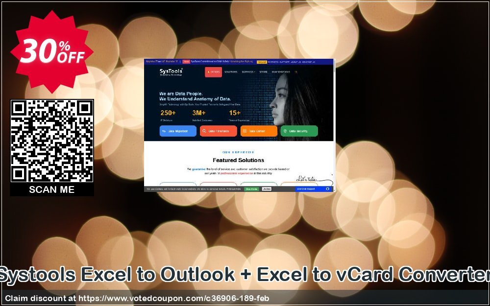 Systools Excel to Outlook + Excel to vCard Converter Coupon, discount SysTools Summer Sale. Promotion: 