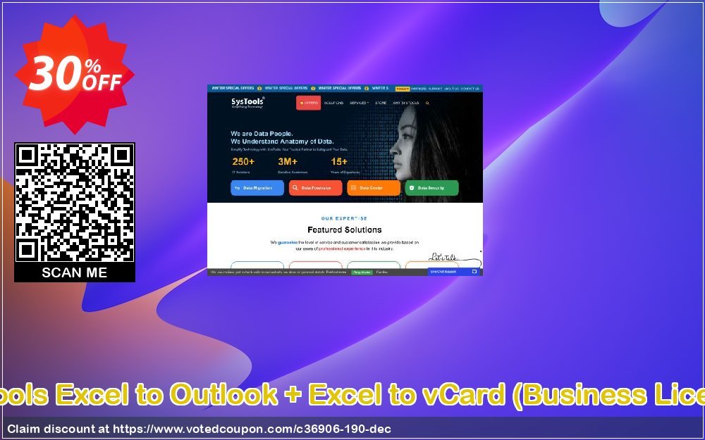 Systools Excel to Outlook + Excel to vCard, Business Plan  Coupon, discount SysTools coupon 36906. Promotion: 