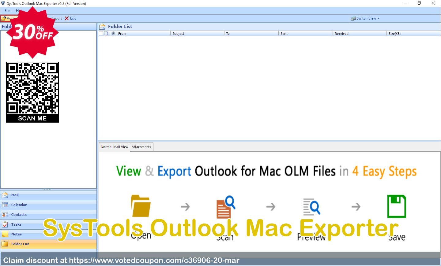 SysTools Outlook MAC Exporter Coupon, discount Affiliate Promotion. Promotion: 