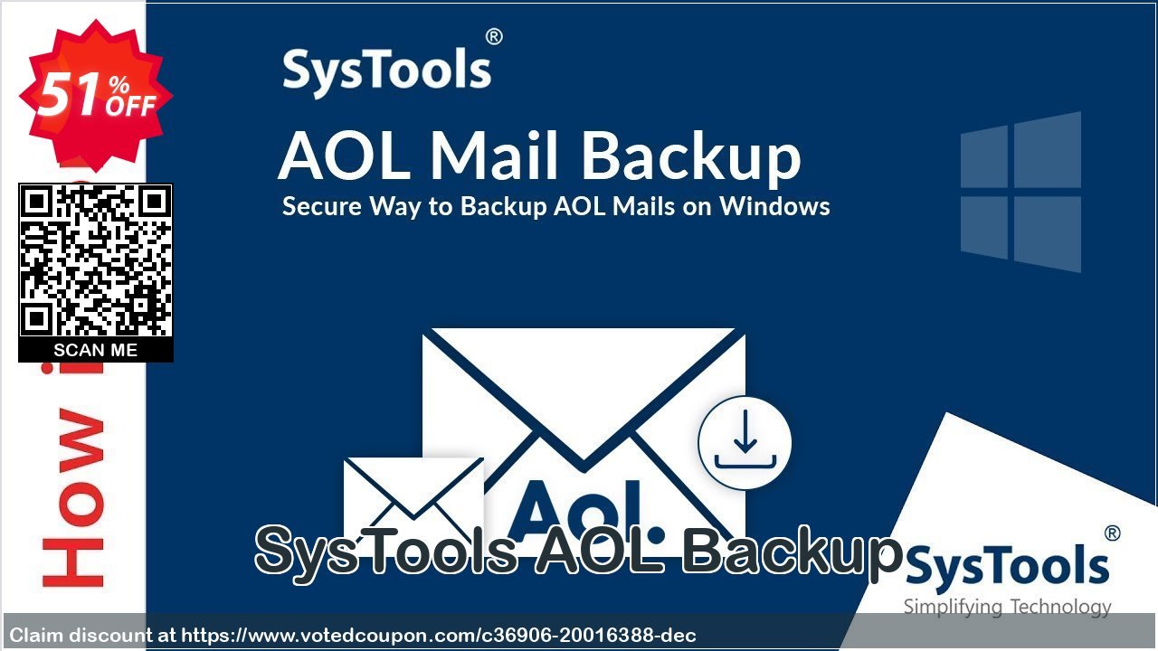 SysTools AOL Backup Coupon Code Apr 2024, 51% OFF - VotedCoupon