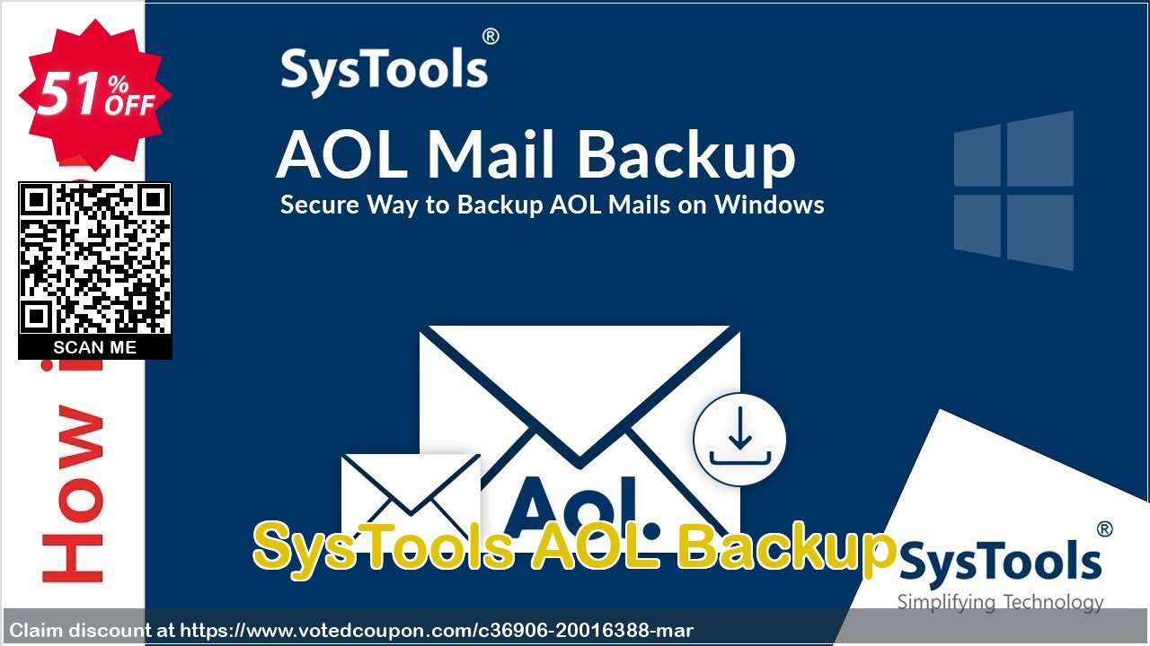 SysTools AOL Backup Coupon Code Apr 2024, 51% OFF - VotedCoupon