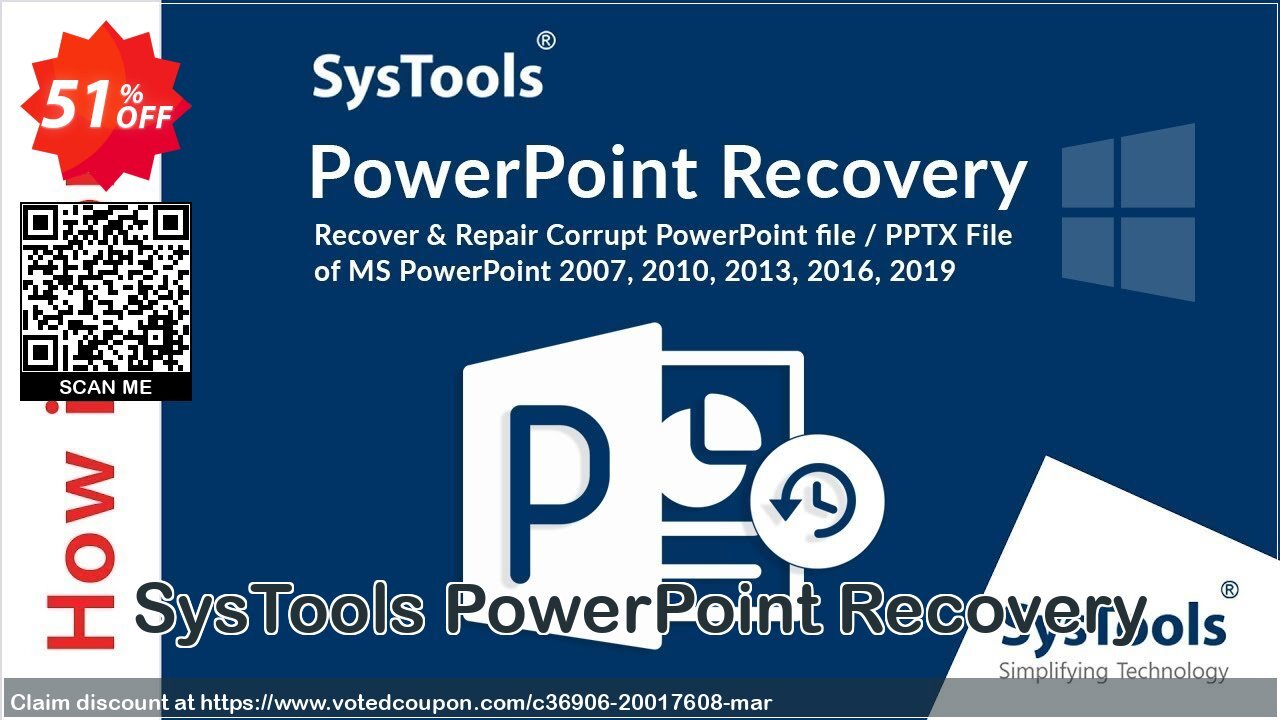 SysTools PowerPoint Recovery Coupon Code Apr 2024, 51% OFF - VotedCoupon