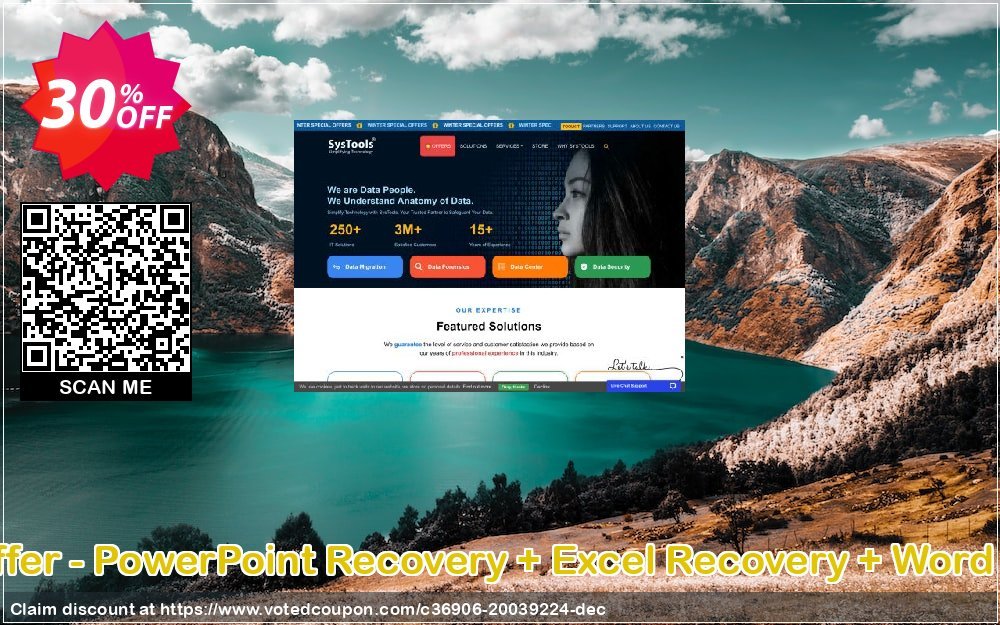 Bundle Offer - PowerPoint Recovery + Excel Recovery + Word Recovery Coupon, discount SysTools Summer Sale. Promotion: best promo code of Bundle Offer - PowerPoint Recovery + Excel Recovery + Word Recovery 2024