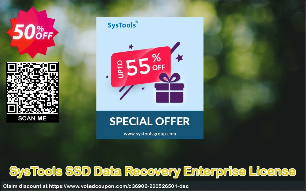 SysTools SSD Data Recovery Enterprise Plan Coupon, discount 50% OFF SysTools SSD Data Recovery Enterprise License, verified. Promotion: Awful sales code of SysTools SSD Data Recovery Enterprise License, tested & approved