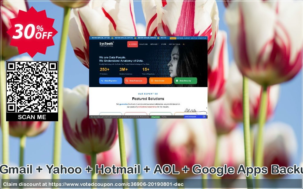 Special Bundle Offer - Gmail + Yahoo + Hotmail + AOL + Google Apps Backup + Office 365 Backup Coupon, discount SysTools Summer Sale. Promotion: amazing discount code of Special Bundle Offer - Gmail + Yahoo + Hotmail + AOL + Google Apps Backup + Office 365 Backup 2024