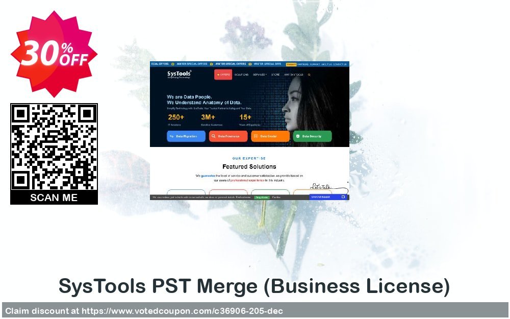 SysTools PST Merge, Business Plan  Coupon, discount SysTools coupon 36906. Promotion: 