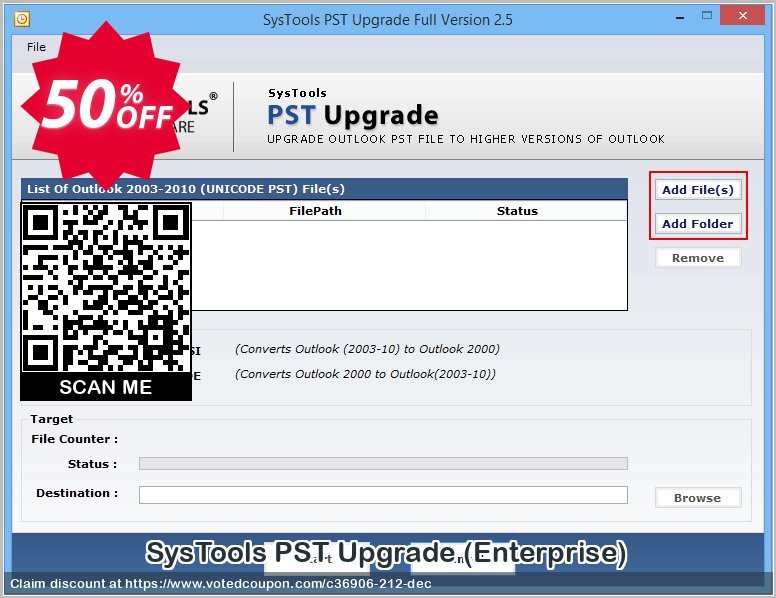 SysTools PST Upgrade, Enterprise  Coupon, discount SysTools coupon 36906. Promotion: 