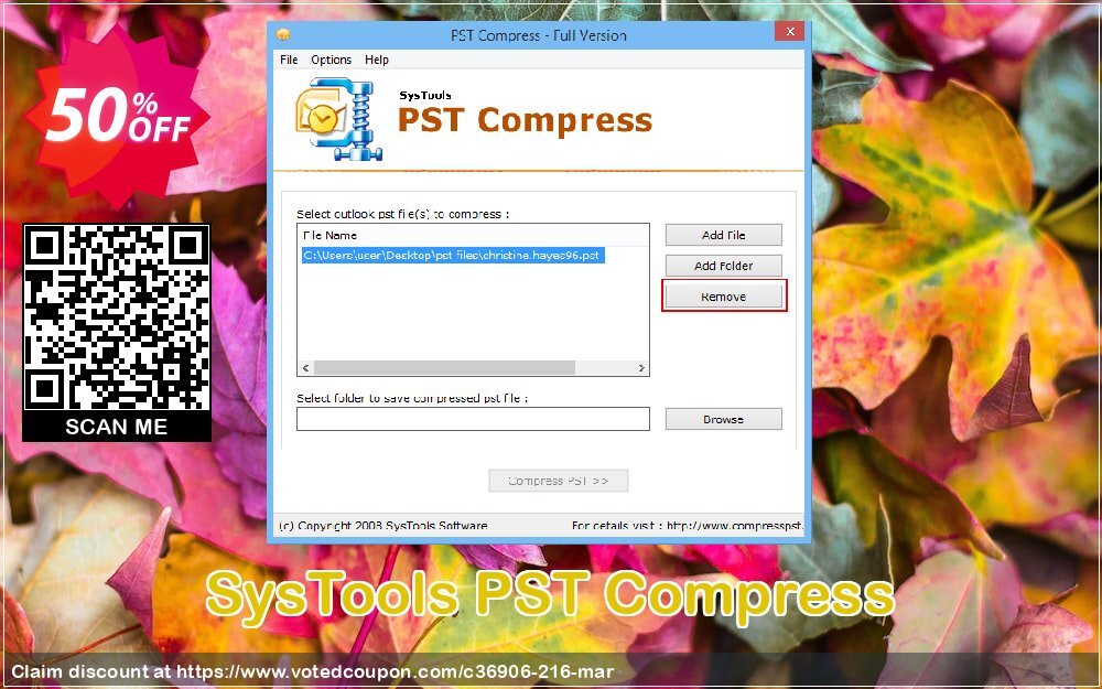 SysTools PST Compress Coupon, discount Celebrate this spring season with SysTools and grab the best offers. Get 25% Off on all Software. Promotion: