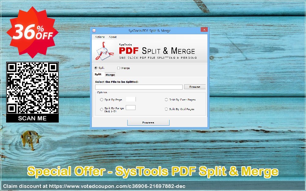 Special Offer - SysTools PDF Split & Merge Coupon Code Mar 2024, 36% OFF - VotedCoupon
