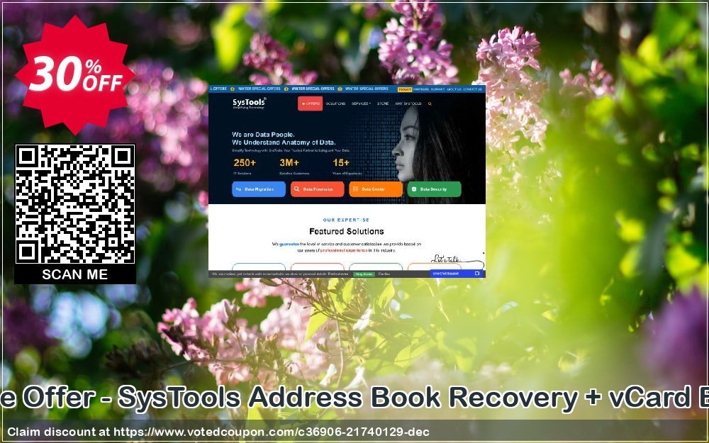 Bundle Offer - SysTools Address Book Recovery + vCard Export Coupon Code Apr 2024, 30% OFF - VotedCoupon