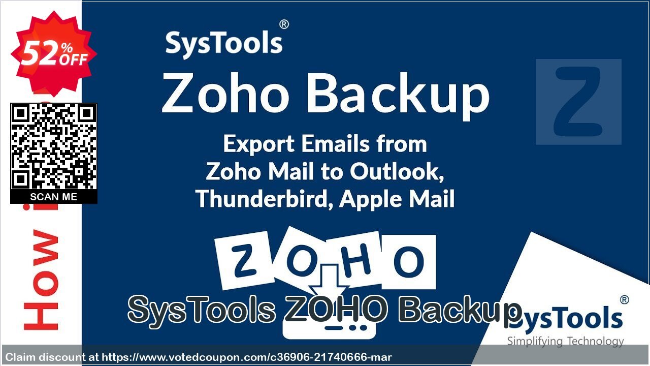 SysTools ZOHO Backup Coupon Code Apr 2024, 52% OFF - VotedCoupon