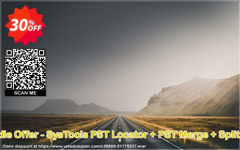 Bundle Offer - SysTools PST Locator + PST Merge + Split PST Coupon, discount SysTools Summer Sale. Promotion: amazing offer code of Bundle Offer - SysTools PST Locator + PST Merge + Split PST 2024