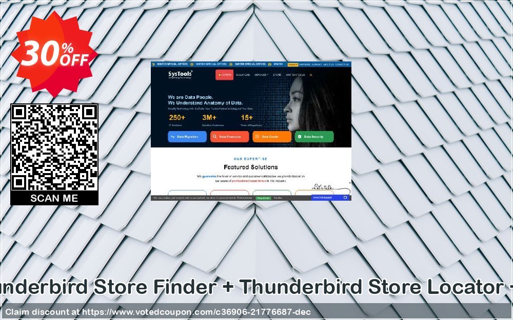 Bundle Offer - Thunderbird Store Finder + Thunderbird Store Locator + MBOX Converter Coupon, discount SysTools Summer Sale. Promotion: awful promo code of Bundle Offer - Thunderbird Store Finder + Thunderbird Store Locator + MBOX Converter 2023