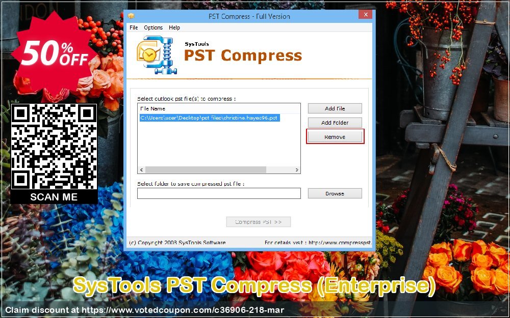 SysTools PST Compress, Enterprise  Coupon Code Apr 2024, 50% OFF - VotedCoupon