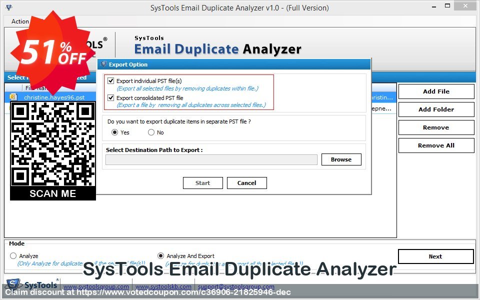 SysTools Email Duplicate Analyzer Coupon Code Apr 2024, 51% OFF - VotedCoupon