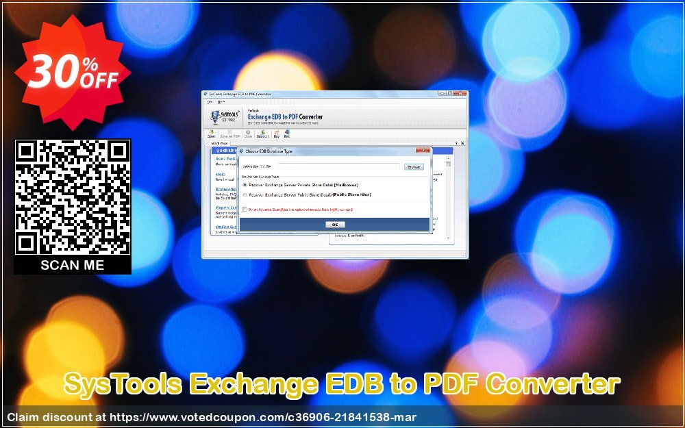 SysTools Exchange EDB to PDF Converter Coupon Code Apr 2024, 30% OFF - VotedCoupon