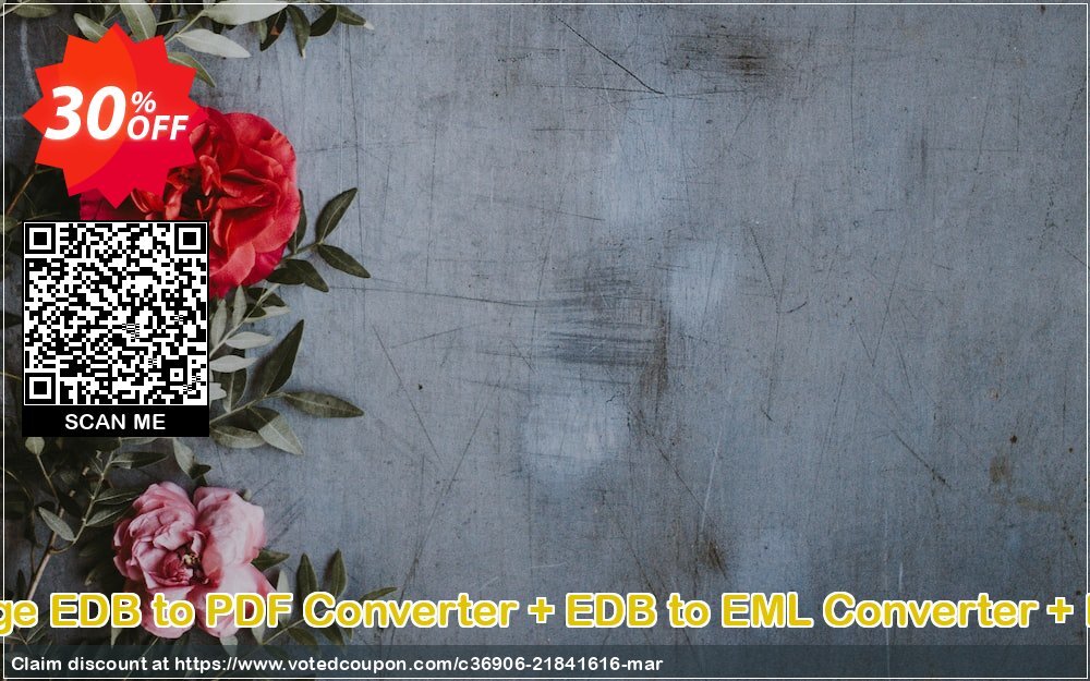 Bundle Offer - Exchange EDB to PDF Converter + EDB to EML Converter + EDB to MSG Converter Coupon Code Apr 2024, 30% OFF - VotedCoupon