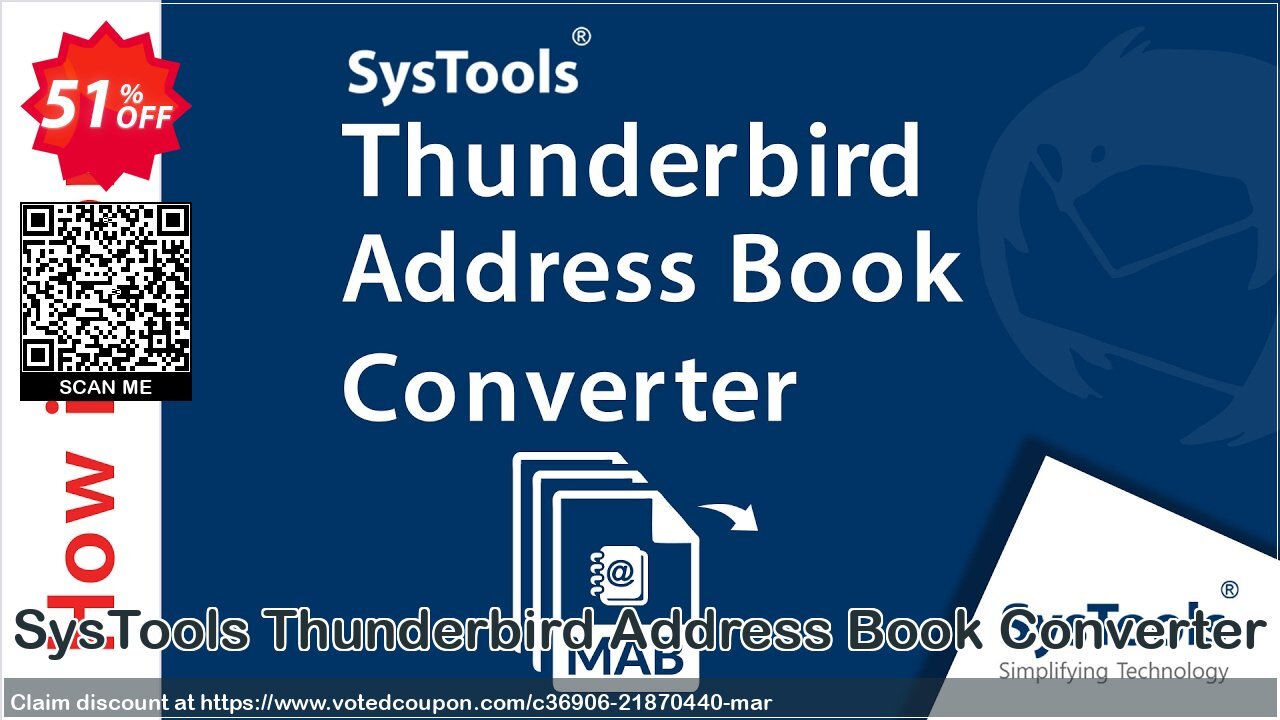 SysTools Thunderbird Address Book Converter Coupon, discount 50% OFF SysTools Thunderbird Address Book Converter, verified. Promotion: Awful sales code of SysTools Thunderbird Address Book Converter, tested & approved