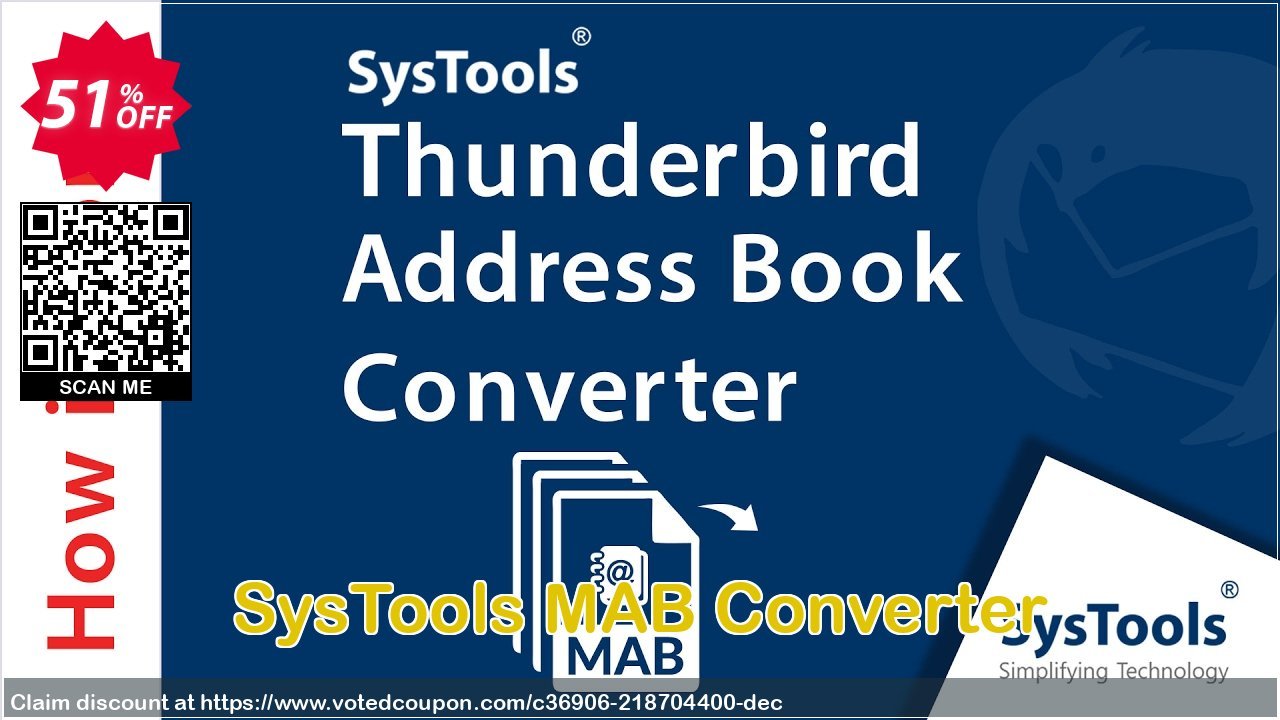 SysTools MAB Converter Coupon Code Apr 2024, 51% OFF - VotedCoupon