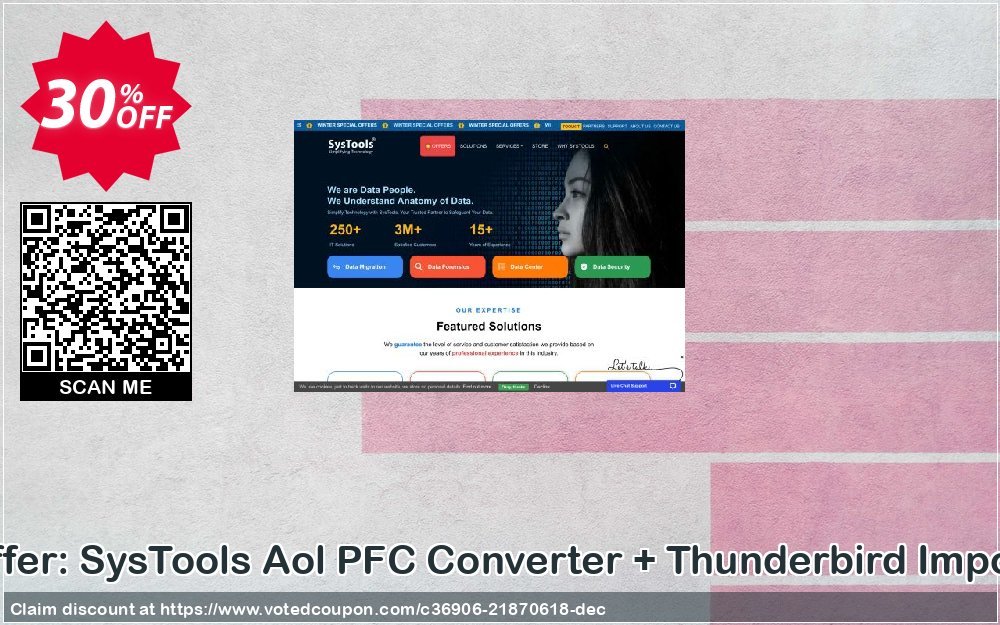 Get 30% OFF Bundle Offer: SysTools Aol PFC Converter + Thunderbird Import Wizard Coupon