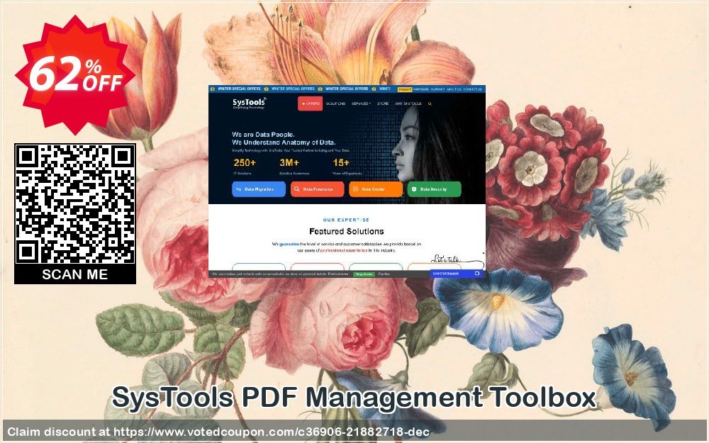 SysTools PDF Management Toolbox Coupon, discount SysTools Pre-Spring Exclusive Offer. Promotion: amazing promotions code of Special Offer - SysTools PDF Management Toolbox 2024