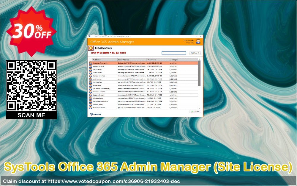 SysTools Office 365 Admin Manager, Site Plan  Coupon Code May 2024, 30% OFF - VotedCoupon