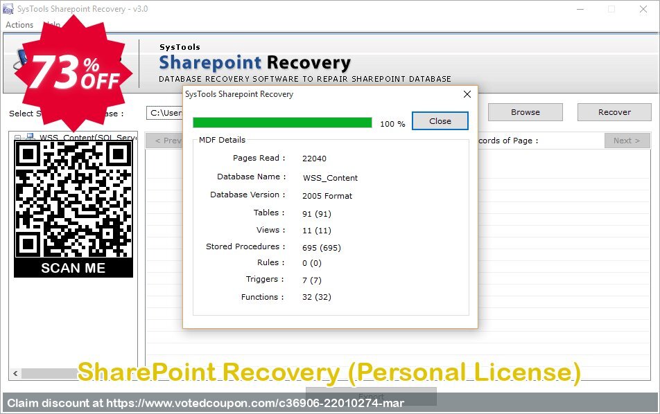 SharePoint Recovery, Personal Plan  Coupon Code Apr 2024, 73% OFF - VotedCoupon