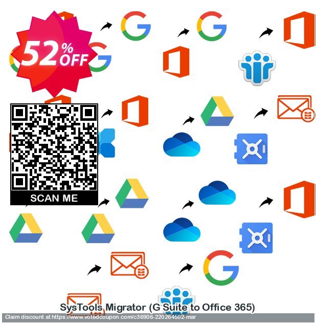 SysTools Migrator, G Suite to Office 365  Coupon Code Apr 2024, 52% OFF - VotedCoupon