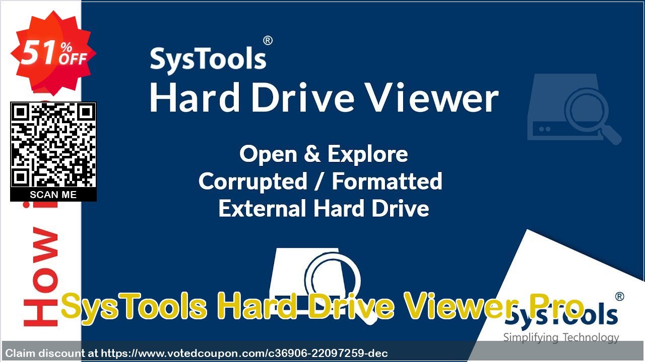 SysTools Hard Drive Viewer Pro Coupon Code Apr 2024, 51% OFF - VotedCoupon