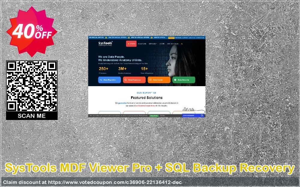 SysTools MDF Viewer Pro + SQL Backup Recovery Coupon, discount SysTools Email Pre Monsoon Offer. Promotion: special sales code of Bundle Offer - SysTools MDF Viewer Pro + SQL Backup Recovery 2024