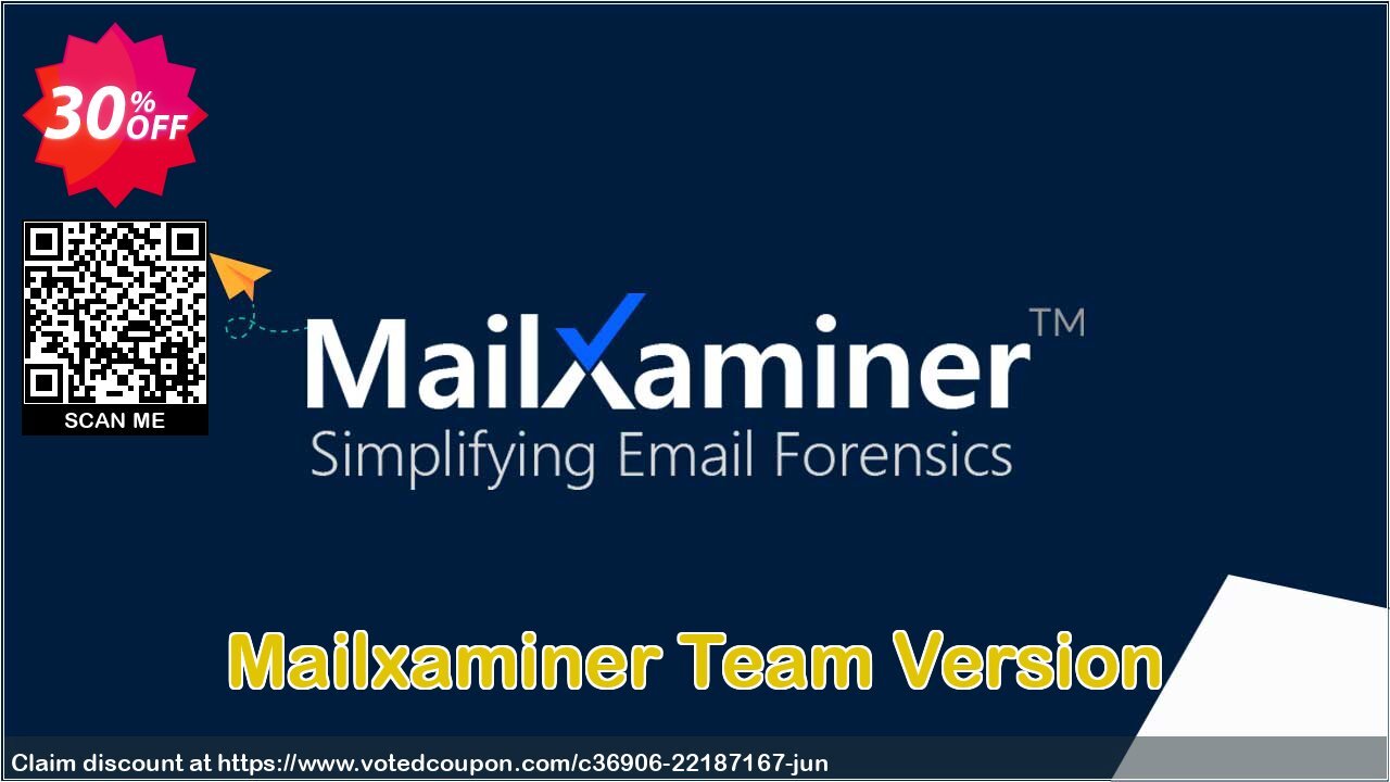 Mailxaminer Team Version Coupon, discount Mailxaminer Team  Version Wondrous discount code 2024. Promotion: Wondrous discount code of Mailxaminer Team  Version 2024