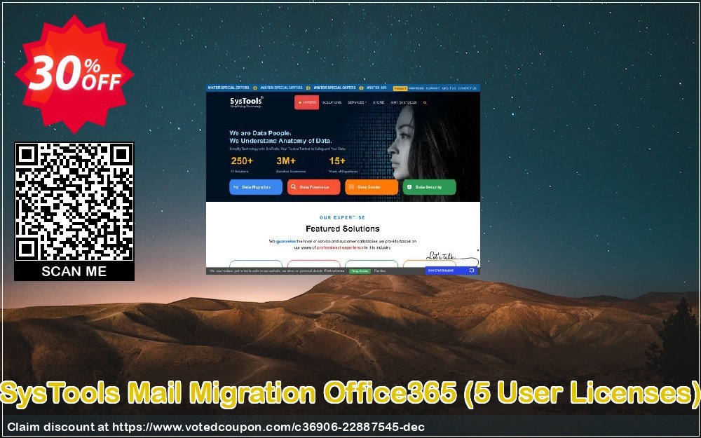 SysTools Mail Migration Office365, 5 User Plans  Coupon Code May 2024, 30% OFF - VotedCoupon