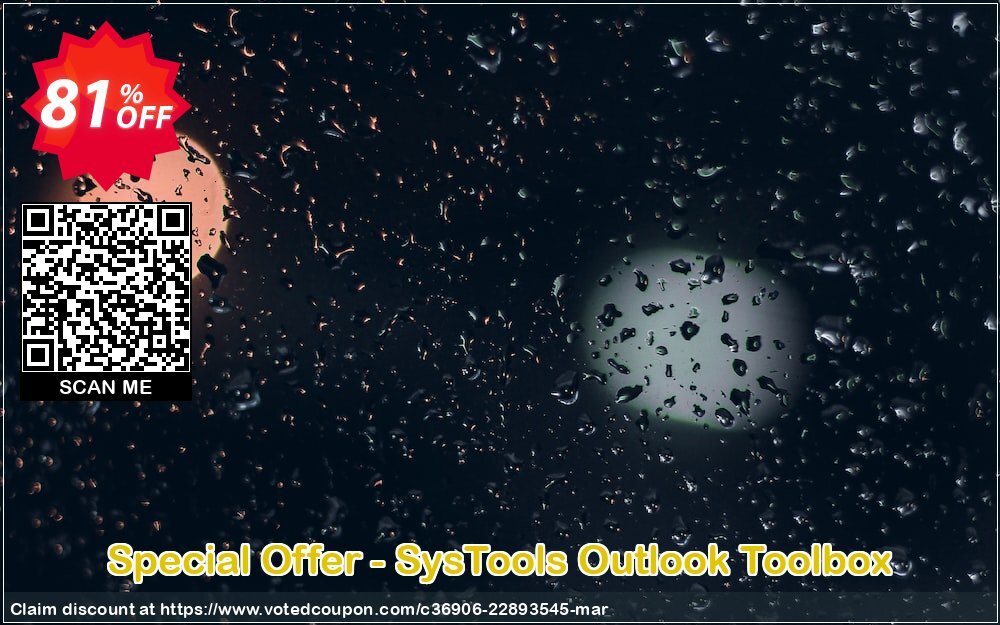 Special Offer - SysTools Outlook Toolbox Coupon, discount SysTools Pre-Spring Exclusive Offer. Promotion: big deals code of Special Offer - SysTools Outlook Toolbox 2024