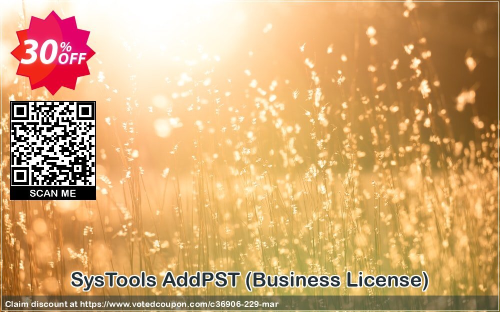 SysTools AddPST, Business Plan  Coupon, discount SysTools coupon 36906. Promotion: 