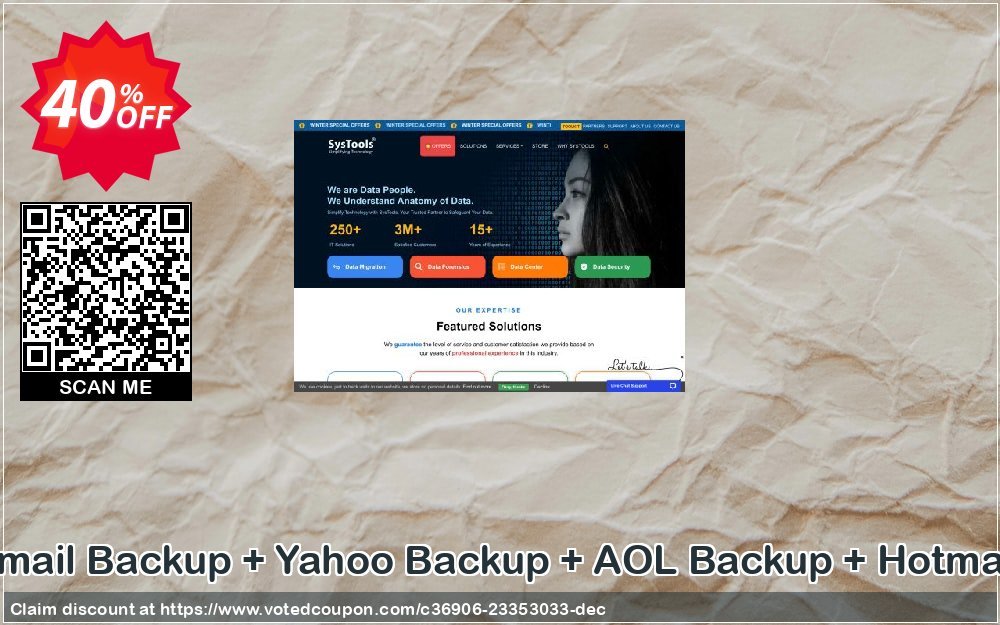 Bundle Offer: Systools Gmail Backup + Yahoo Backup + AOL Backup + Hotmail Backup + Zoho Backup Coupon Code Apr 2024, 40% OFF - VotedCoupon
