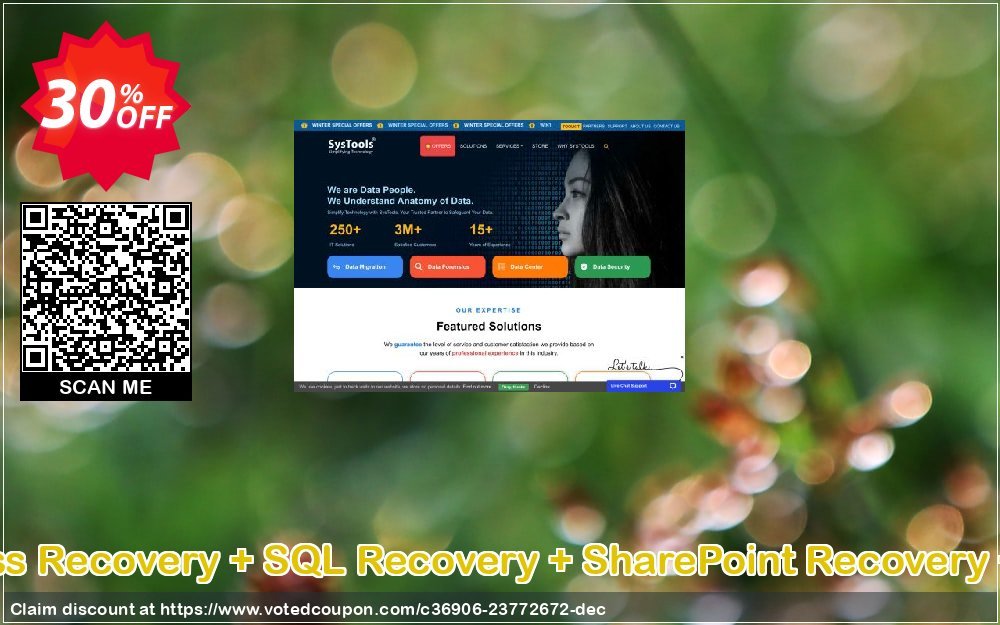 Special Bundle Offer - Access Recovery + SQL Recovery + SharePoint Recovery + SQLite Database Recovery Coupon, discount SysTools Email Pre Monsoon Offer. Promotion: best promotions code of Special Bundle Offer - Access Recovery + SQL Recovery + SharePoint Recovery + SQLite Database Recovery 2024