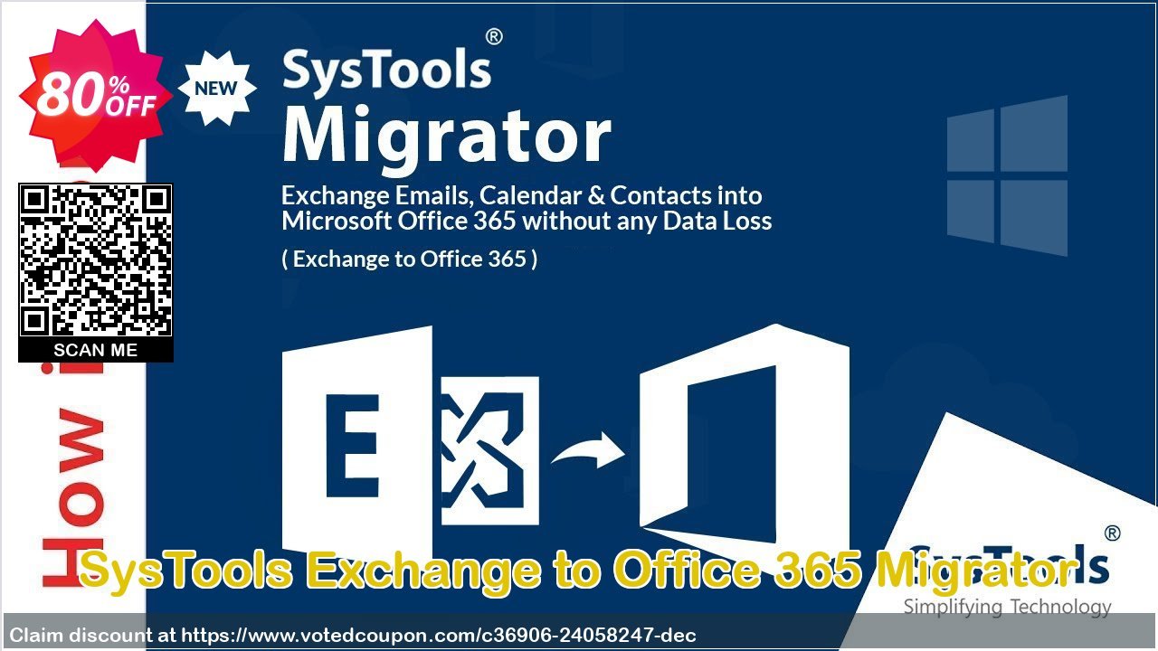 Get 80% OFF SysTools Exchange to Office 365 Migrator Coupon
