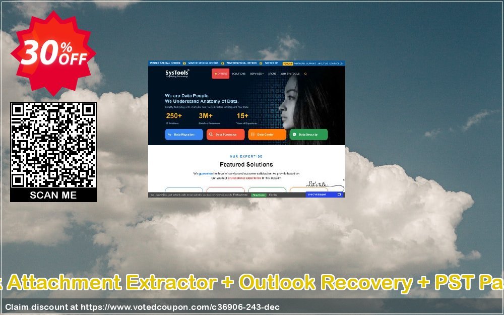 Get 30% OFF Systools Outlook Attachment Extractor + Outlook Recovery + PST Password Remover Coupon