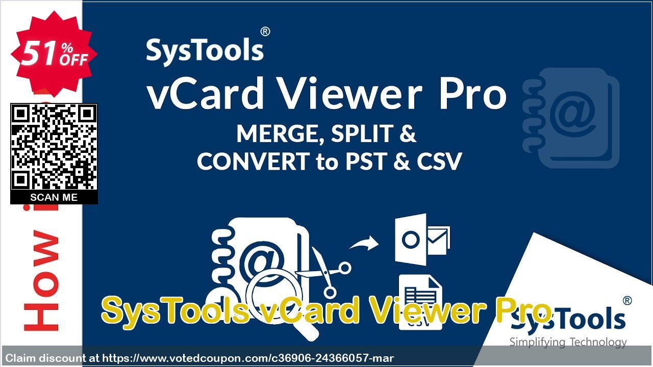 SysTools vCard Viewer Pro Coupon, discount SysTools Summer Sale. Promotion: amazing sales code of SysTools vCard Viewer Pro 2024