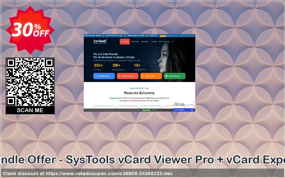 Bundle Offer - SysTools vCard Viewer Pro + vCard Export Coupon Code Apr 2024, 30% OFF - VotedCoupon