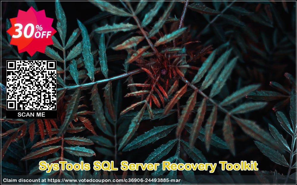 SysTools SQL Server Recovery Toolkit Coupon, discount SysTools Summer Sale. Promotion: big deals code of SysTools SQL Server Recovery Toolkit - Business License 2024