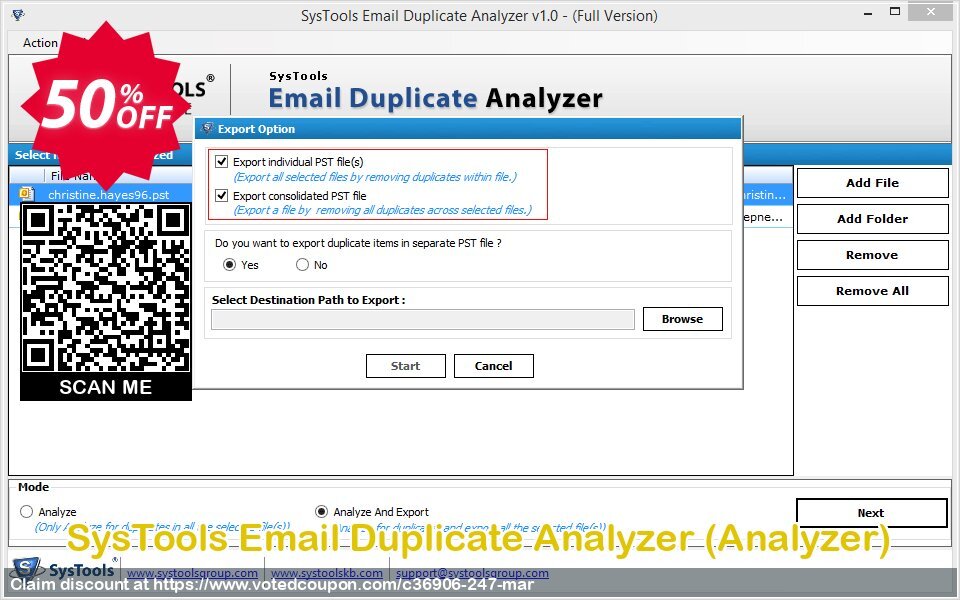 SysTools Email Duplicate Analyzer, Analyzer  Coupon Code Apr 2024, 50% OFF - VotedCoupon