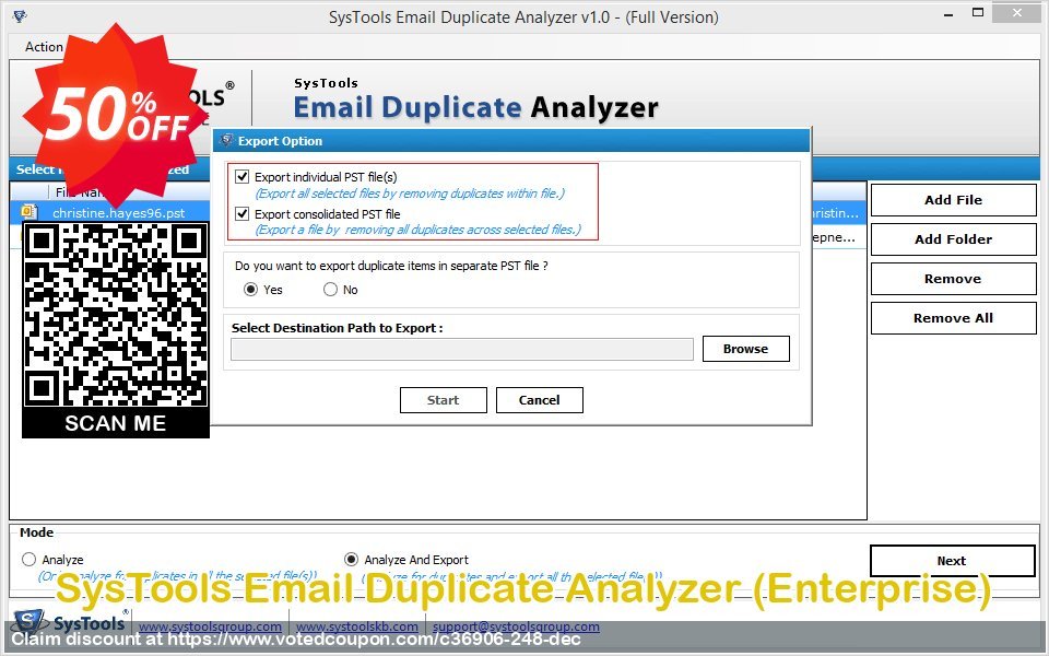 SysTools Email Duplicate Analyzer, Enterprise  Coupon Code Jun 2023, 50% OFF - VotedCoupon