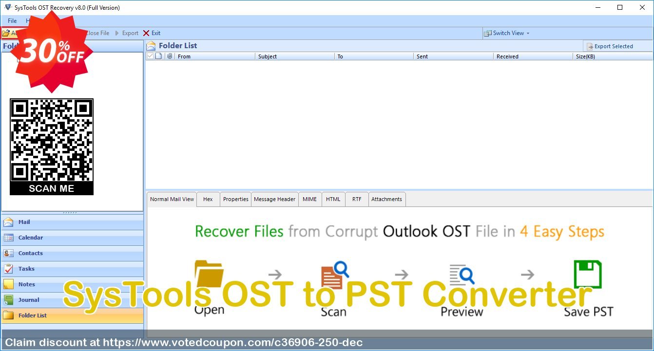 SysTools OST to PST Converter Coupon, discount SysTools coupon 36906. Promotion: SysTools promotion codes 36906