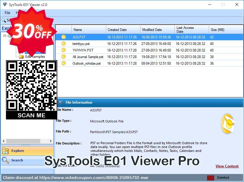 SysTools E01 Viewer Pro Coupon, discount SysTools Summer Sale. Promotion: amazing offer code of SysTools E01 Viewer Pro 2024