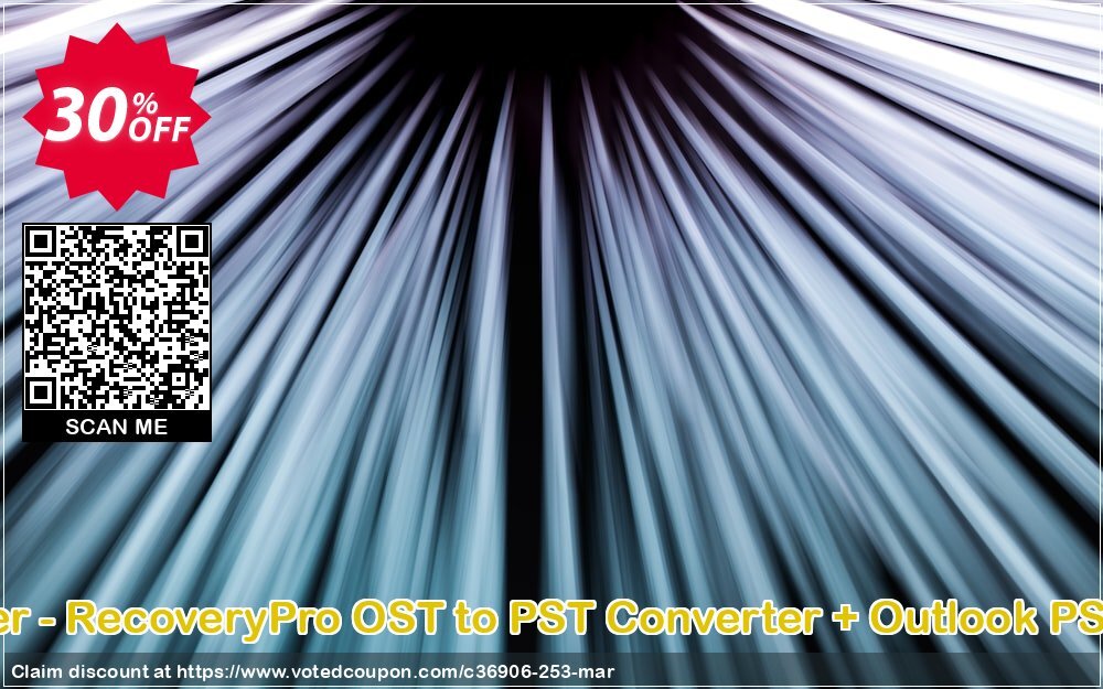 Bundle Offer - RecoveryPro OST to PST Converter + Outlook PST Recovery Coupon, discount SysTools coupon 36906. Promotion: SysTools promotion codes 36906